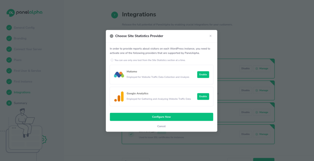 Google Analytics Integration - PanelAlpha