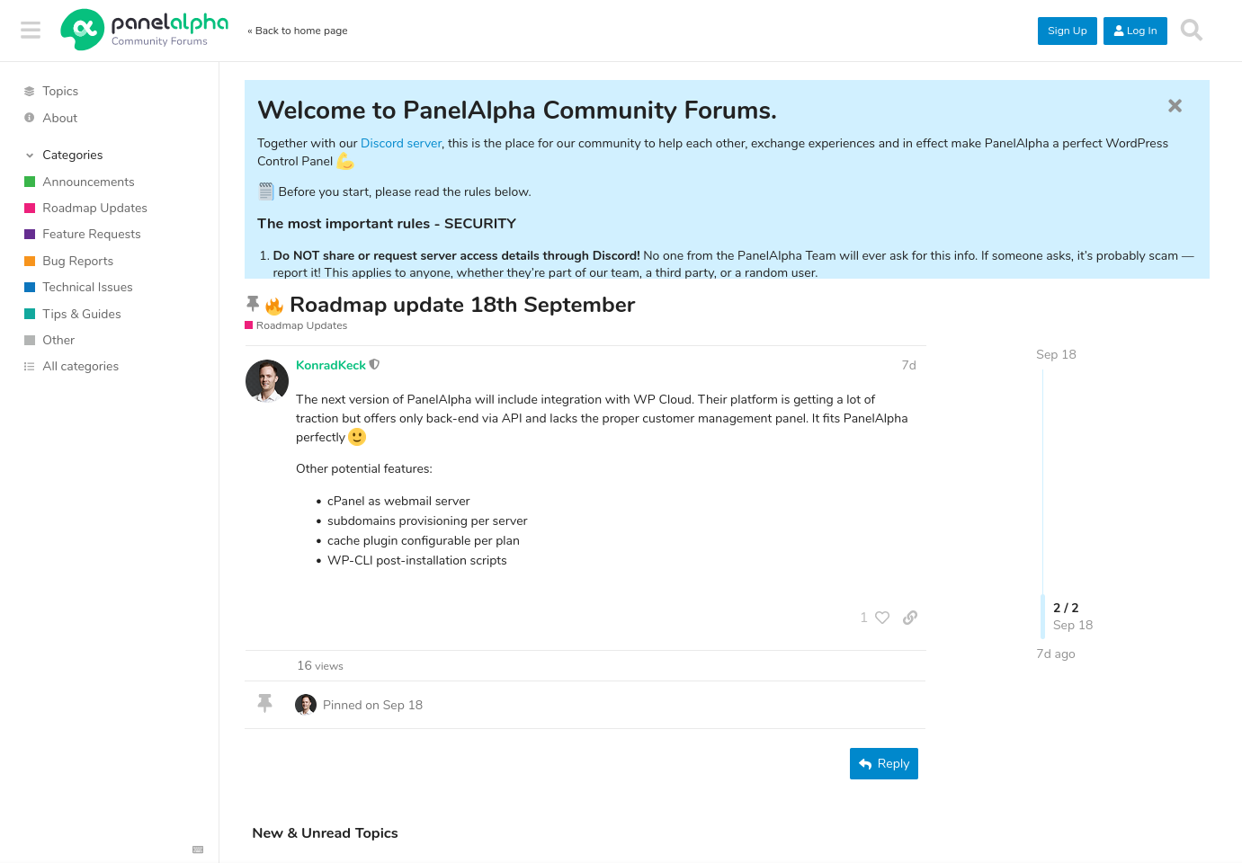 Community Forums - PanelAlpha