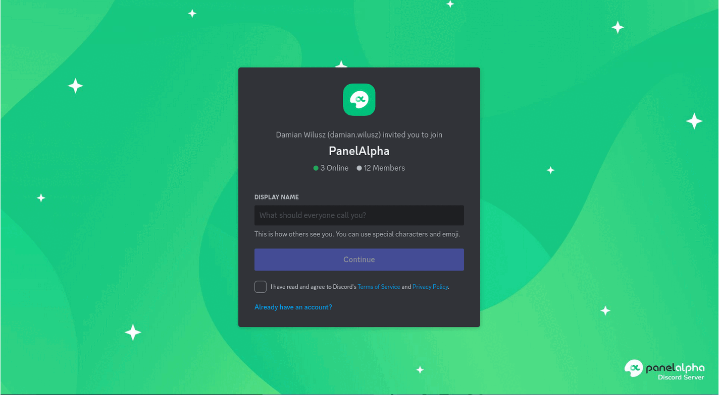 Discord Channel - PanelAlpha